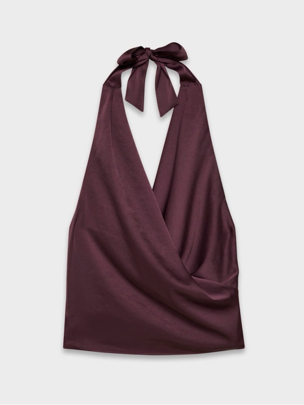 Aritzia Martini Satin Halter Top